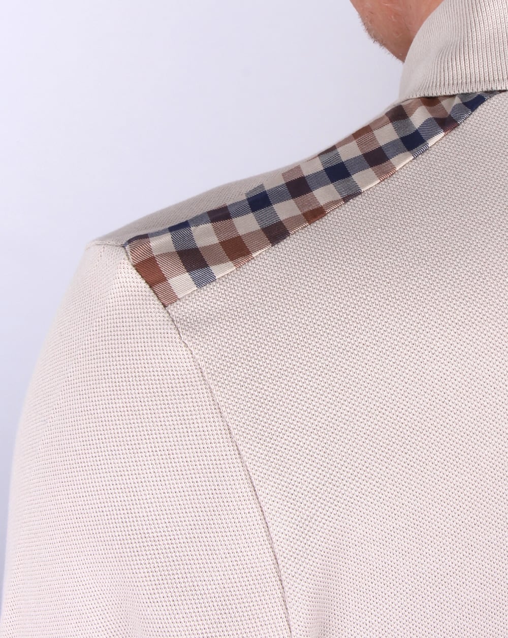 Aquascutum Hill Piqué-Poloshirt Beige