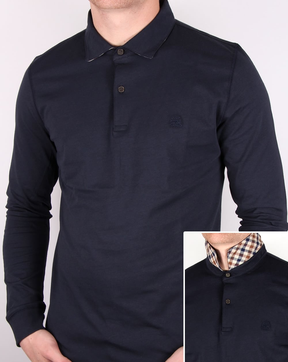 Aquascutum Kendrick Jersey-Poloshirt Marineblau