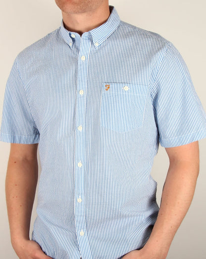 Farah Sloane Hemd Sierra Blue