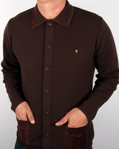 Gabicci Vintage Cardigan Kaffee
