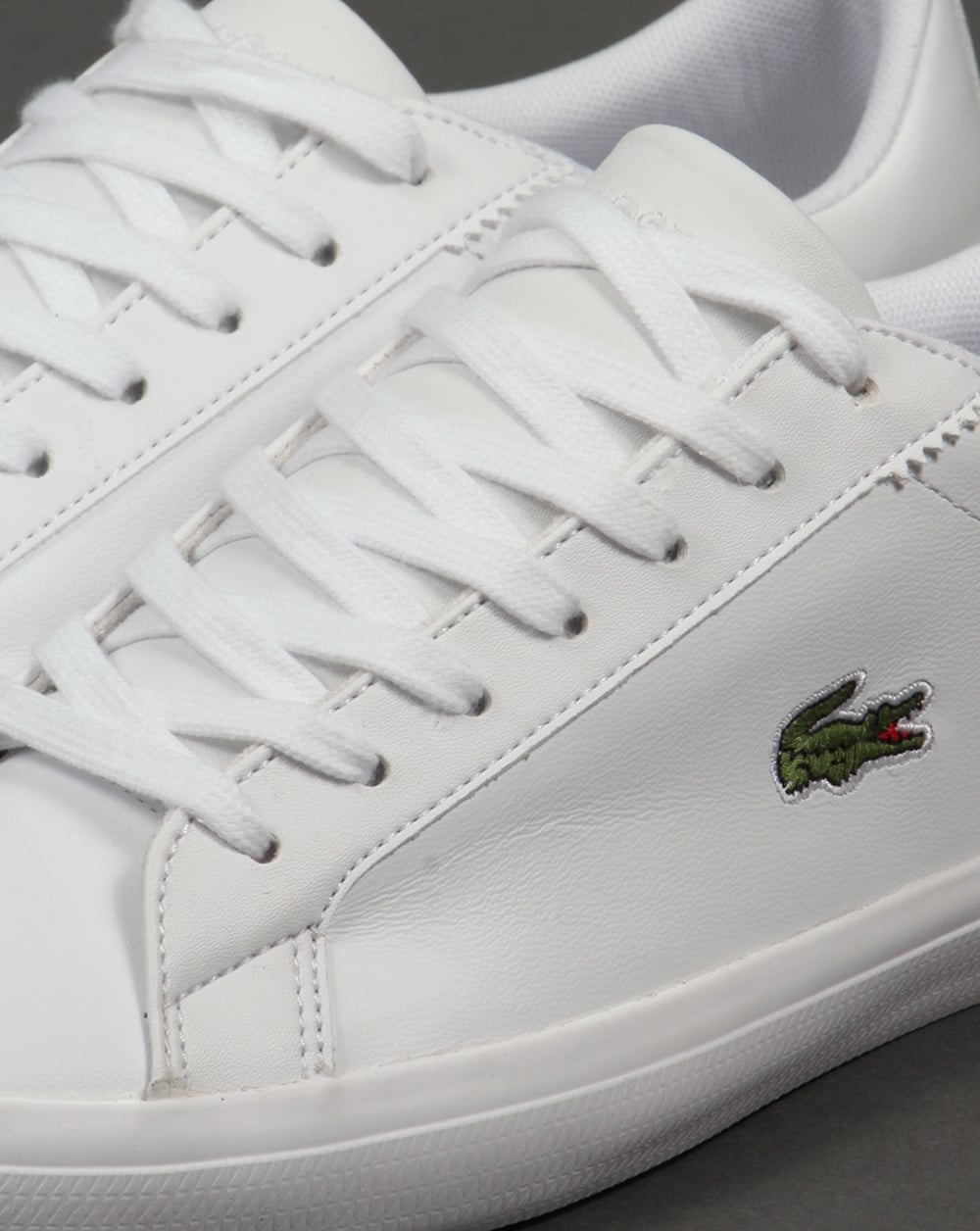 Lacoste Lerond Ledersneaker Weiß