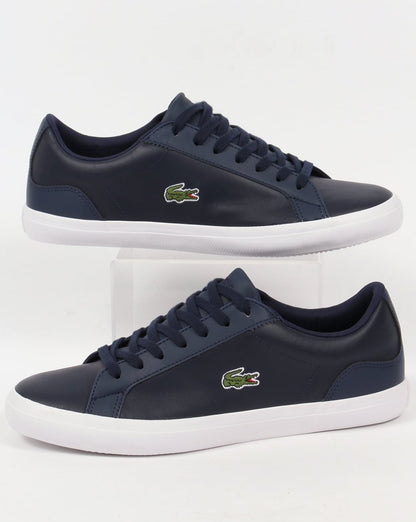 Lacoste – Lerond – Marineblaue Leder-Sneaker