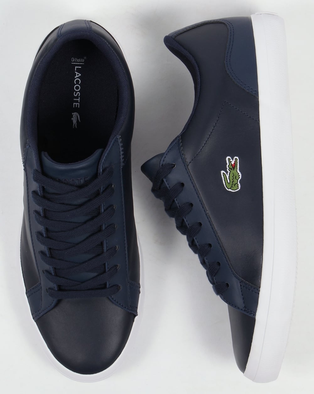 Lacoste – Lerond – Marineblaue Leder-Sneaker