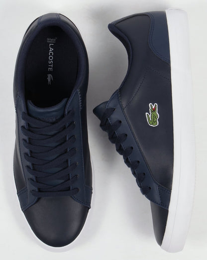 Lacoste – Lerond – Marineblaue Leder-Sneaker