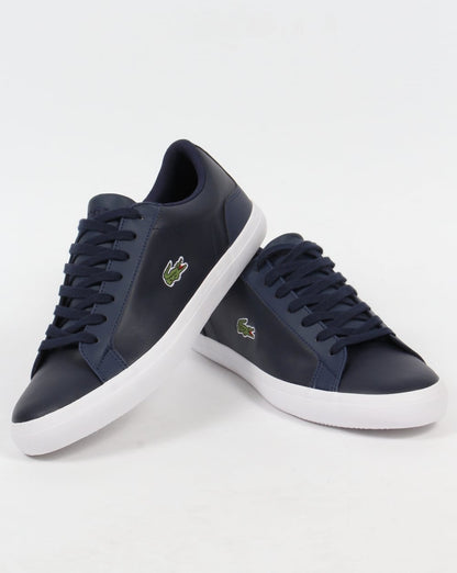 Lacoste – Lerond – Marineblaue Leder-Sneaker