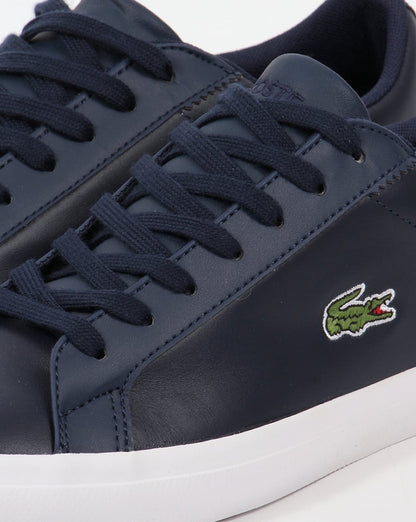 Lacoste – Lerond – Marineblaue Leder-Sneaker