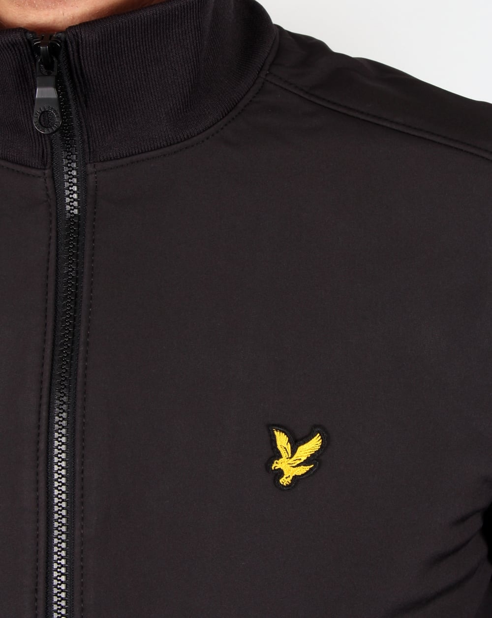 Lyle And Scott – Jacke mit Trichterkragen in echtem Schwarz