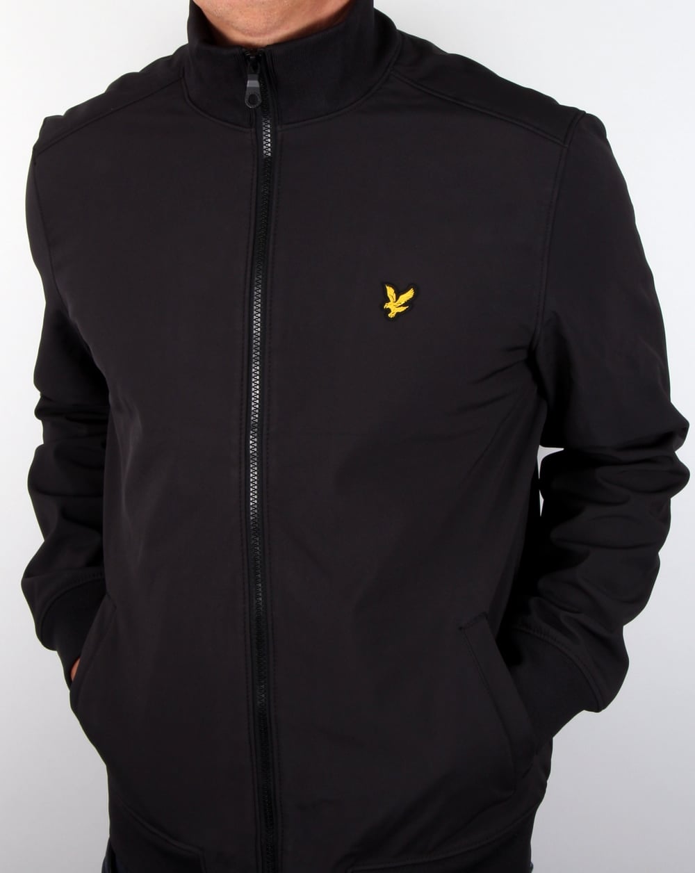 Lyle And Scott – Jacke mit Trichterkragen in echtem Schwarz