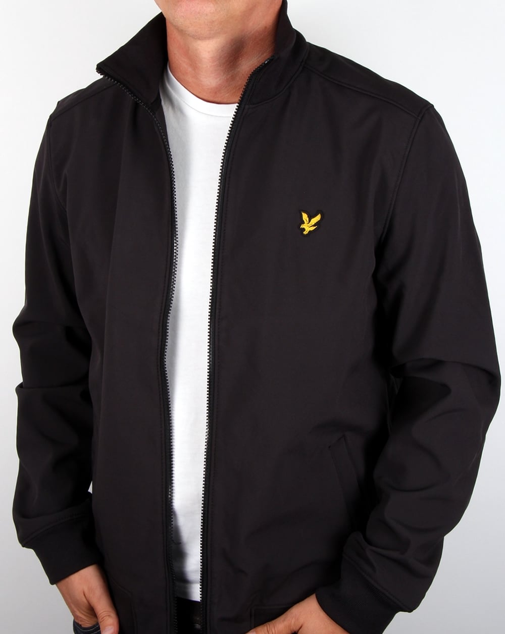 Lyle And Scott – Jacke mit Trichterkragen in echtem Schwarz