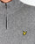 Lyle And Scott Quarter Zip Jumper Mid Grey Marl