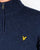Lyle And Scott Quarter Zip Jumper Navy Marl