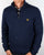 Lyle And Scott Quarter Zip Jumper Navy Marl