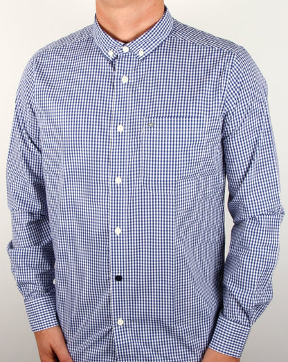 Weekend Offender Hetton Gingham-Hemd Indigo/Weiß