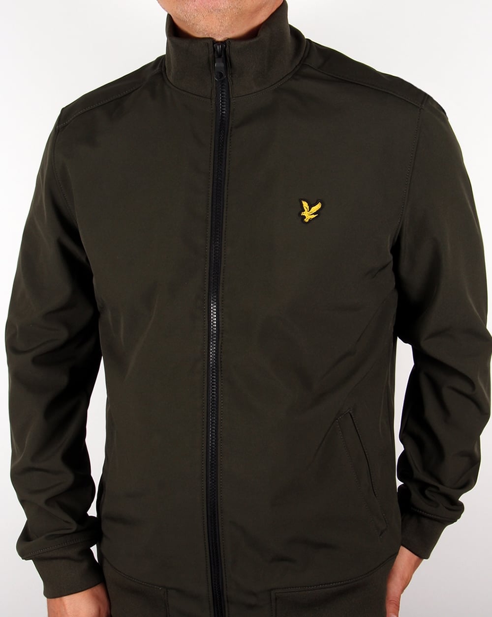 Lyle And Scott – Jacke mit Trichterkragen in dunklem Salbeigrün