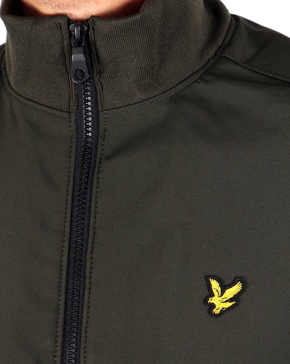 Lyle And Scott – Jacke mit Trichterkragen in dunklem Salbeigrün