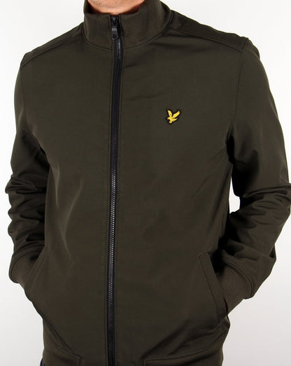 Lyle And Scott – Jacke mit Trichterkragen in dunklem Salbeigrün