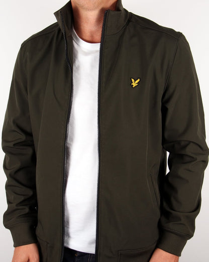 Lyle And Scott – Jacke mit Trichterkragen in dunklem Salbeigrün