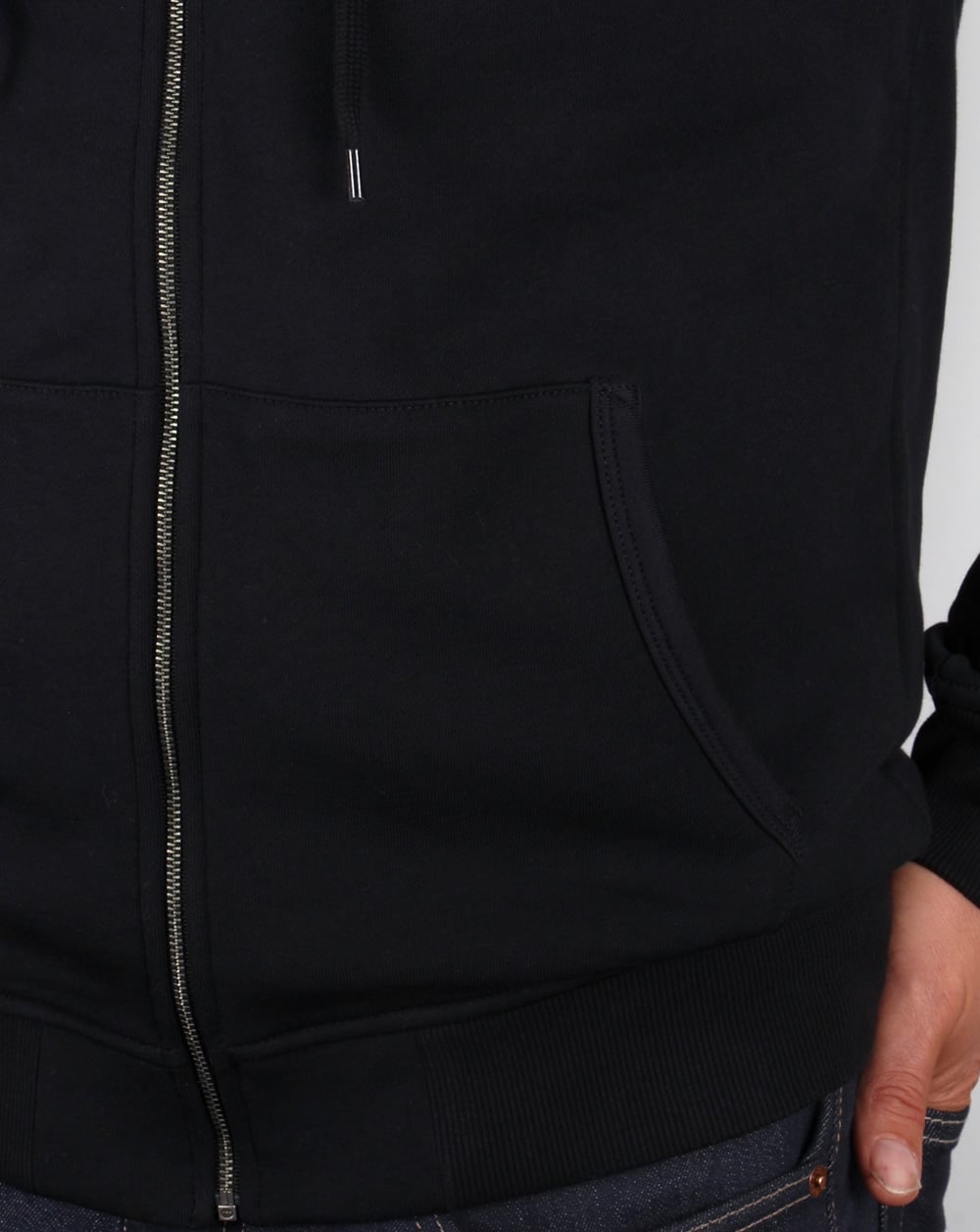 Lyle And Scott Kapuzenpullover mit durchgehendem Reißverschluss in Schwarz