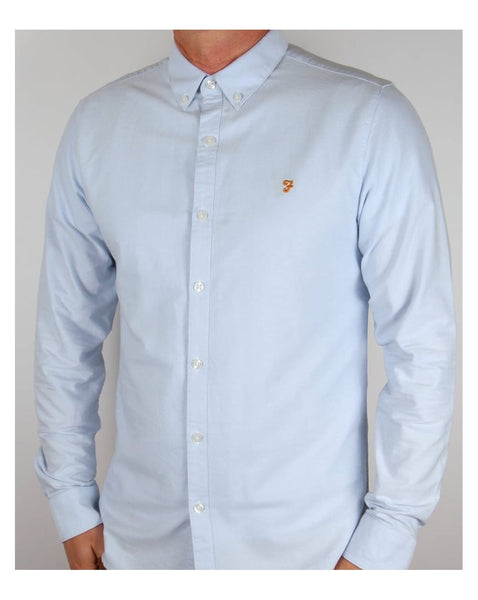 Farah Brewer Shirt Sky Blue
