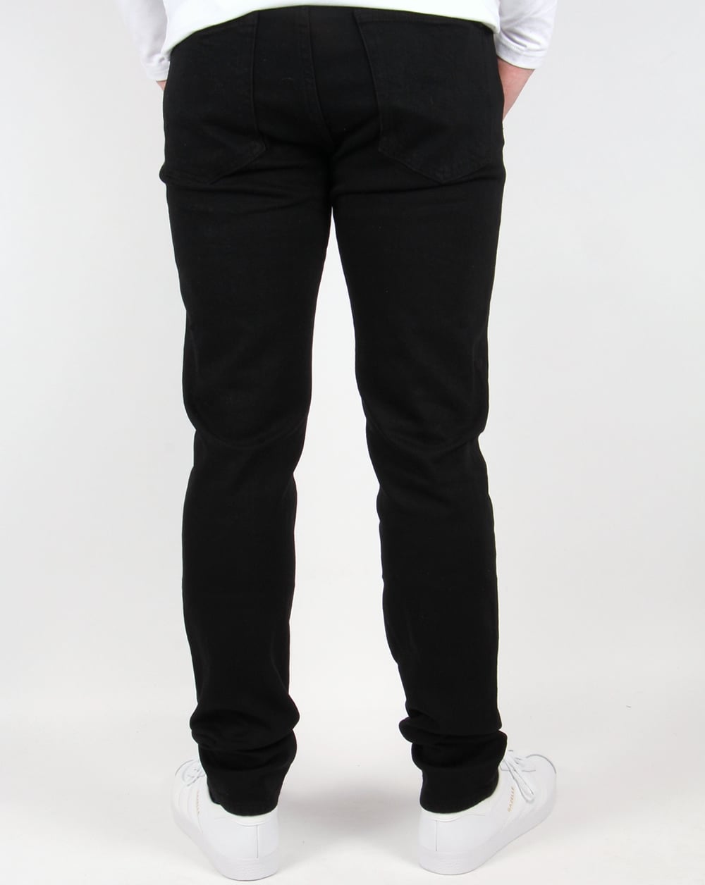 Pretty Green – Erwood – Schmal geschnittene Jeans in Schwarz