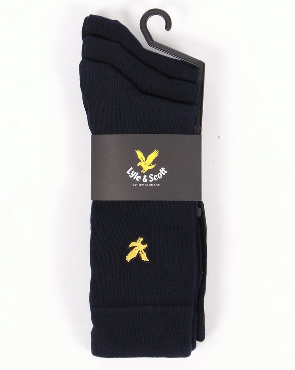 Lyle And Scott – Marineblaue Vintage-Socken im 3er-Pack