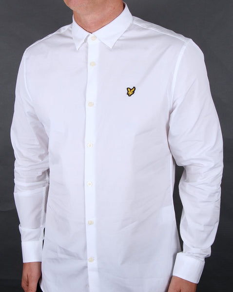 Lyle And Scott Poplin Slim Fit Shirt White