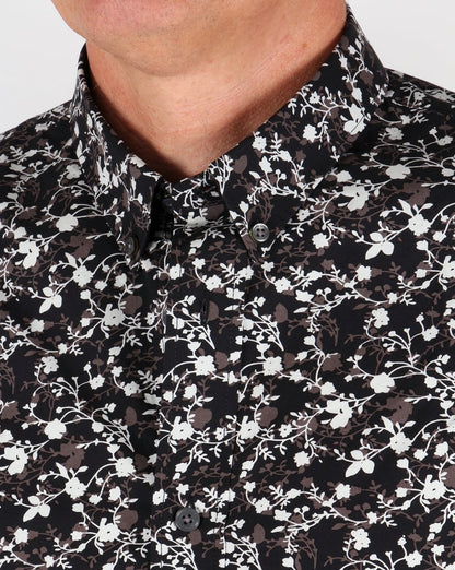 Pretty Green Ivylea Blumenhemd Schwarz