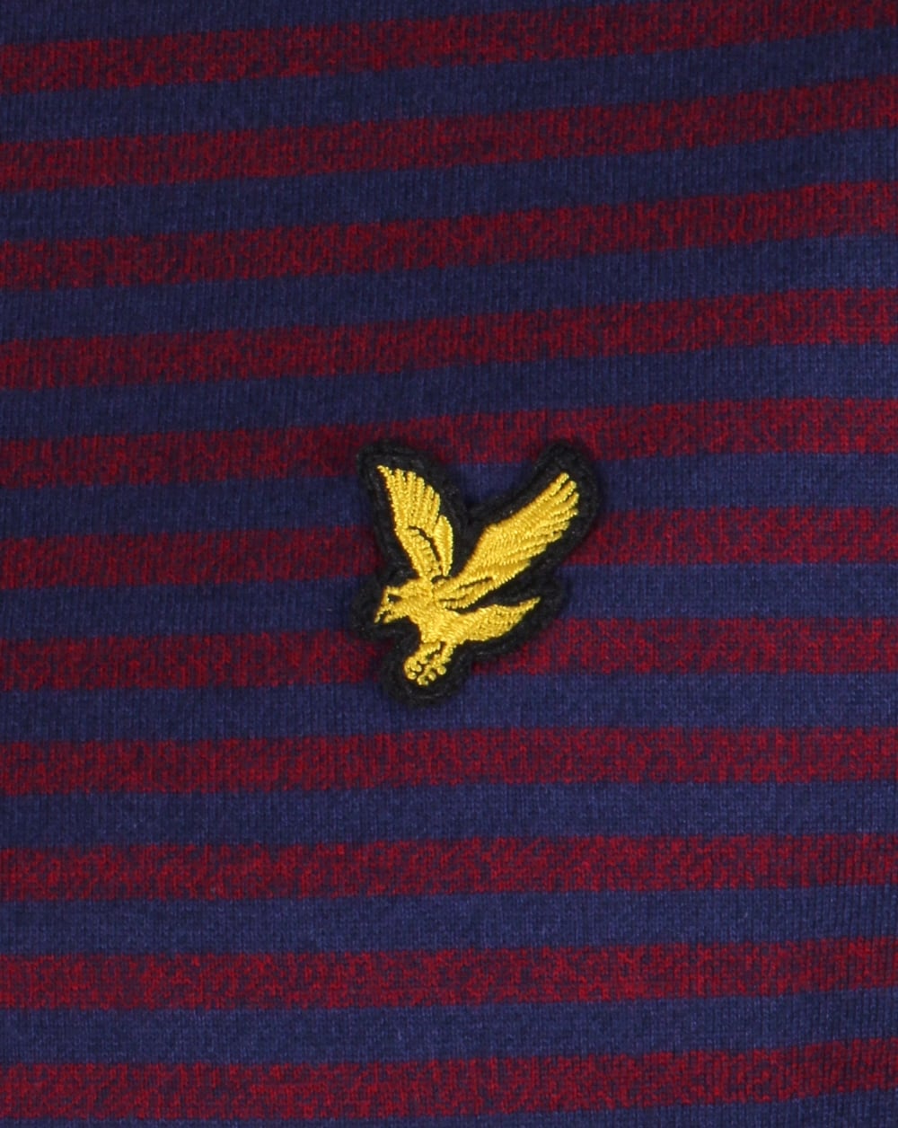 Lyle And Scott – T-Shirt mit Mouline-Streifen, Marineblau