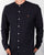 Farah Classic Grandad Collar Shirt Navy