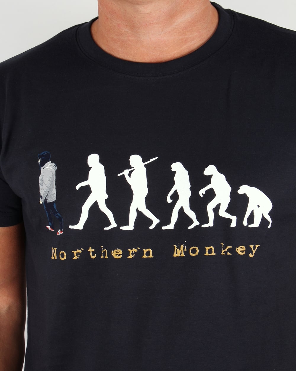 80s Casuals Northern Monkey T-Shirt Marineblau