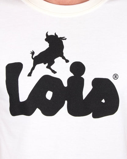 Lois Bull Logo T-Shirt Hellgelb