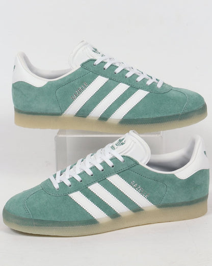 Adidas Gazelle Sneakers Grün Stahl/Eisgummi