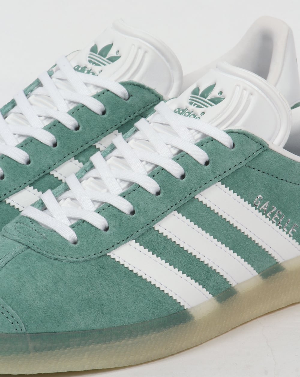 Adidas Gazelle Sneakers Grün Stahl/Eisgummi