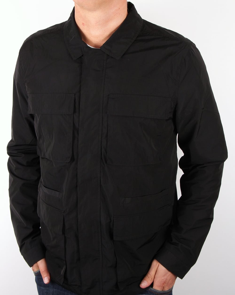 Bellfield Pogue Overshirt-Jacke Schwarz