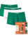 Lacoste Triple Pack Boxer Shorts White/Green