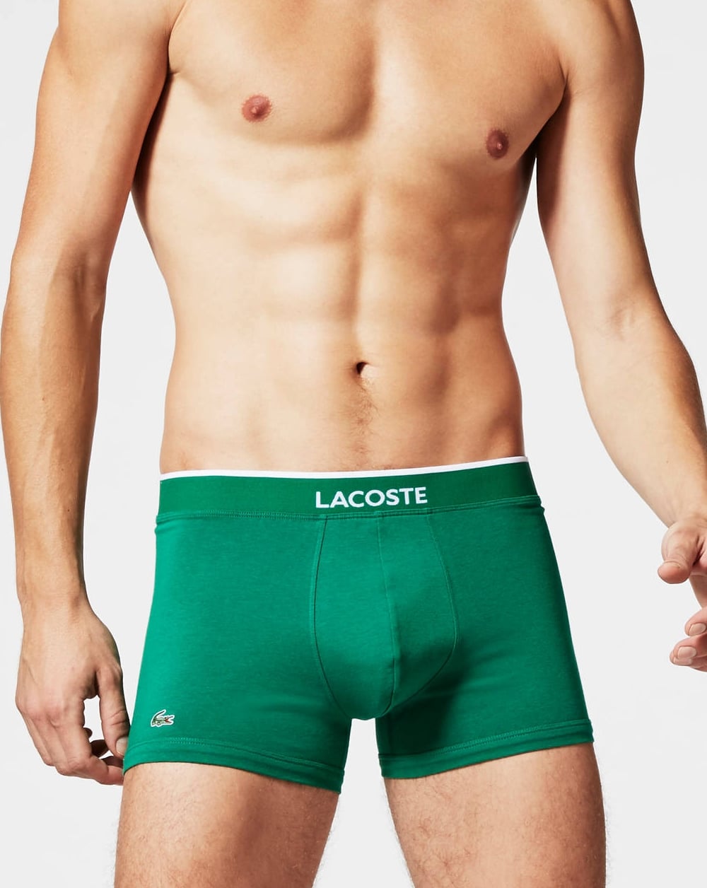 Lacoste 3er-Pack Boxershorts Weiß/Grün