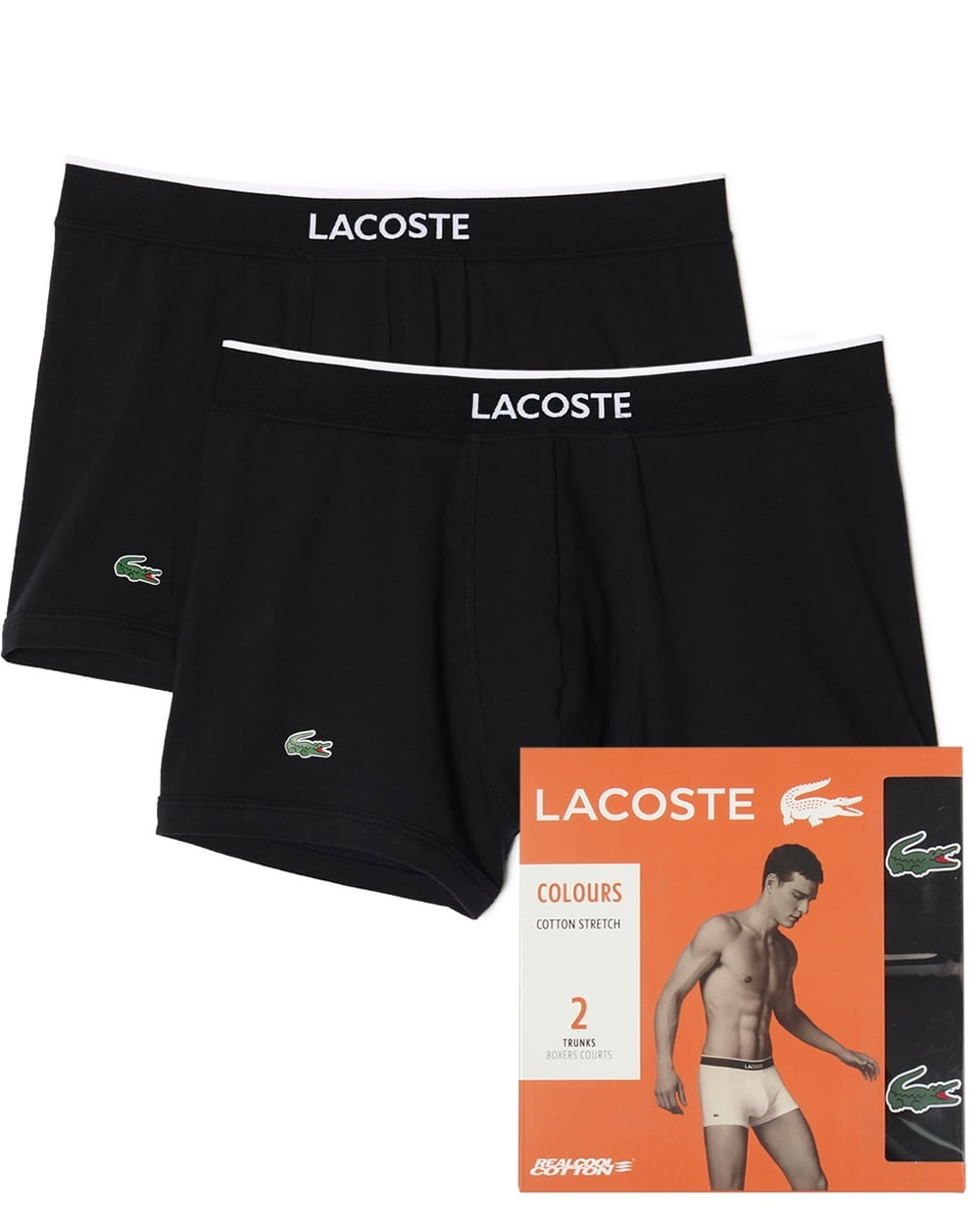 Lacoste Doppelpack Boxershorts Schwarz