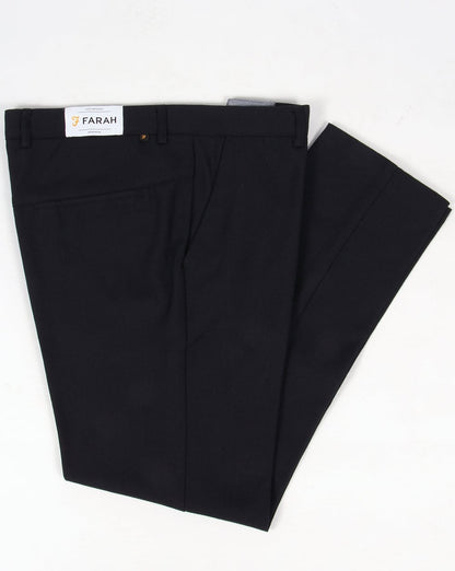 Farah – Klassische Hopsack-Hose im Stil der 80er, Marineblau