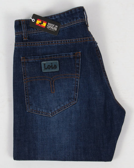 Lois Marvin Klassische Jeans mit geradem Bein, Vintage-Waschung