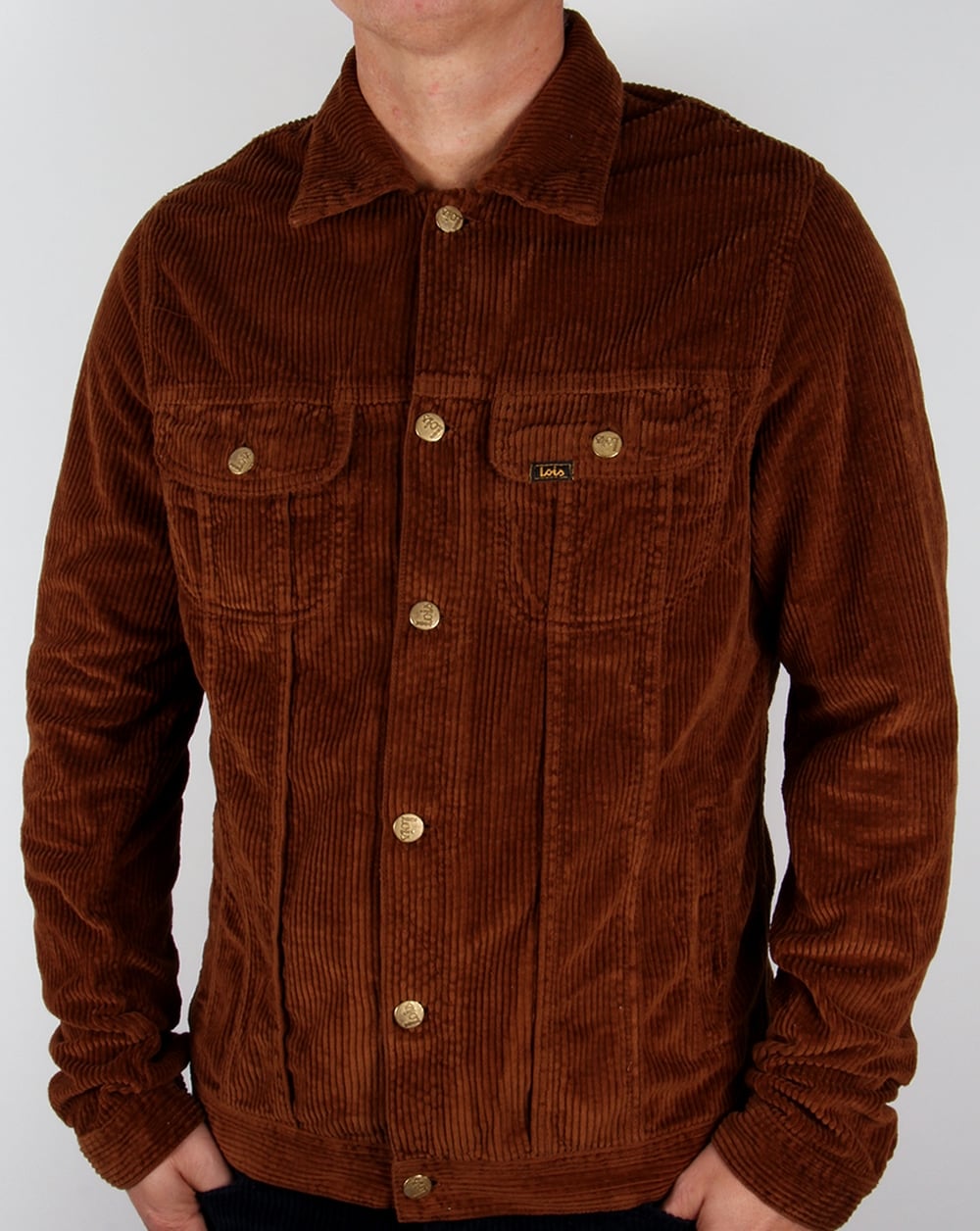 Lois Tejana Jumbo Cordjacke Braun