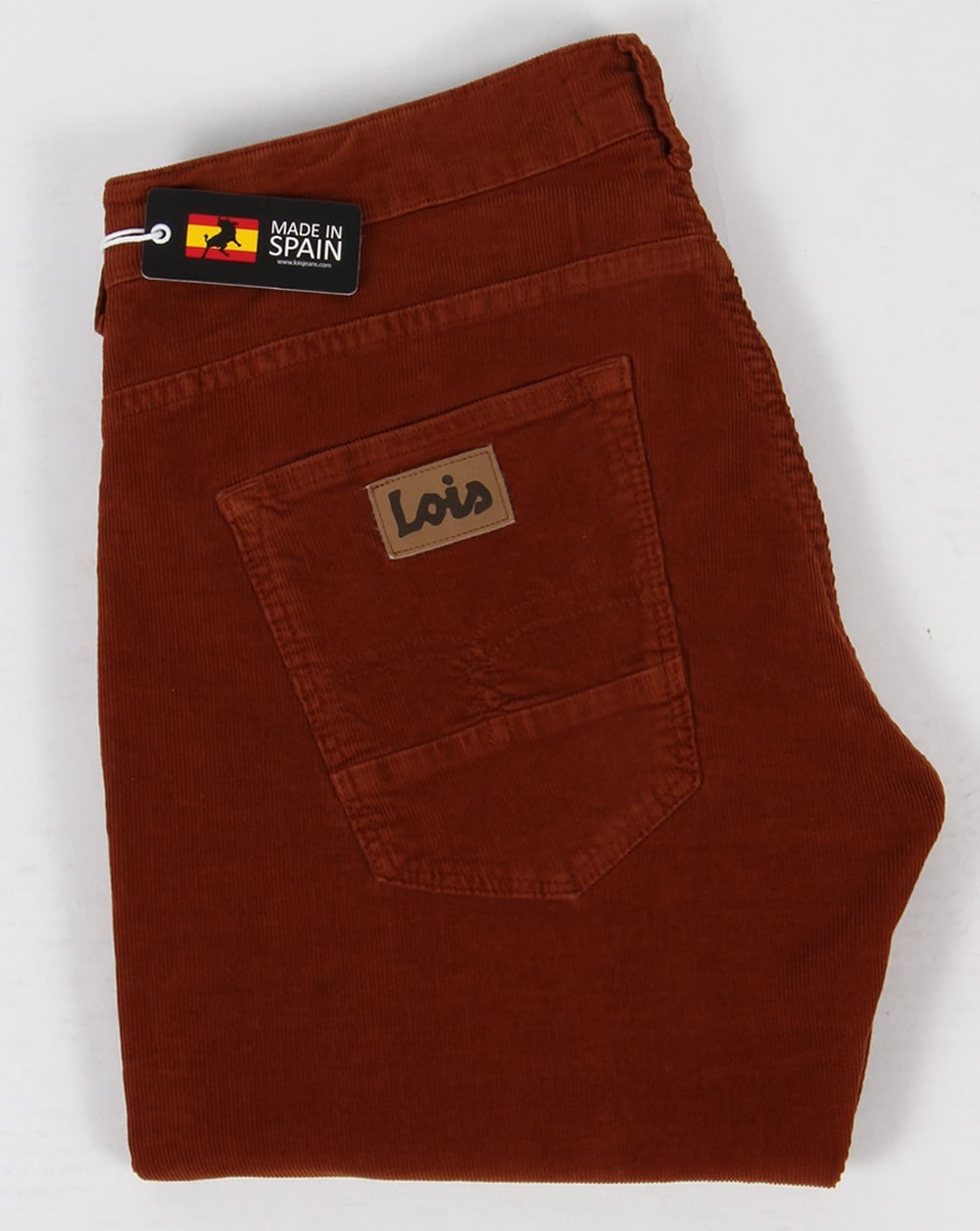 Lois Sierra Needle Cords Rust Brown