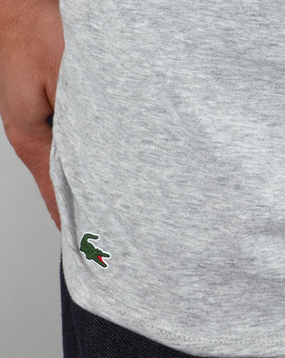 Lacoste – T-Shirts mit Rundhalsausschnitt im Doppelpack, Graumeliert