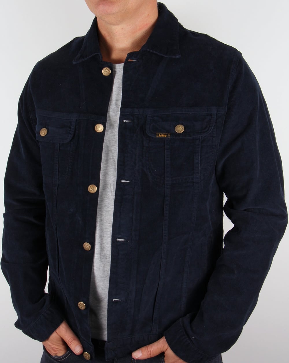 Lois Tejana – Nadelkordjacke, Marineblau
