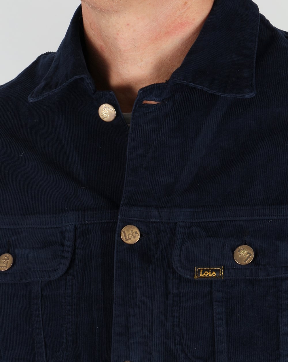 Lois Tejana – Nadelkordjacke, Marineblau
