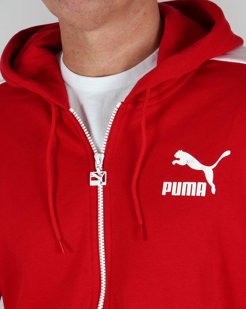 Puma T7 Full Zip Hoody Kirschrot