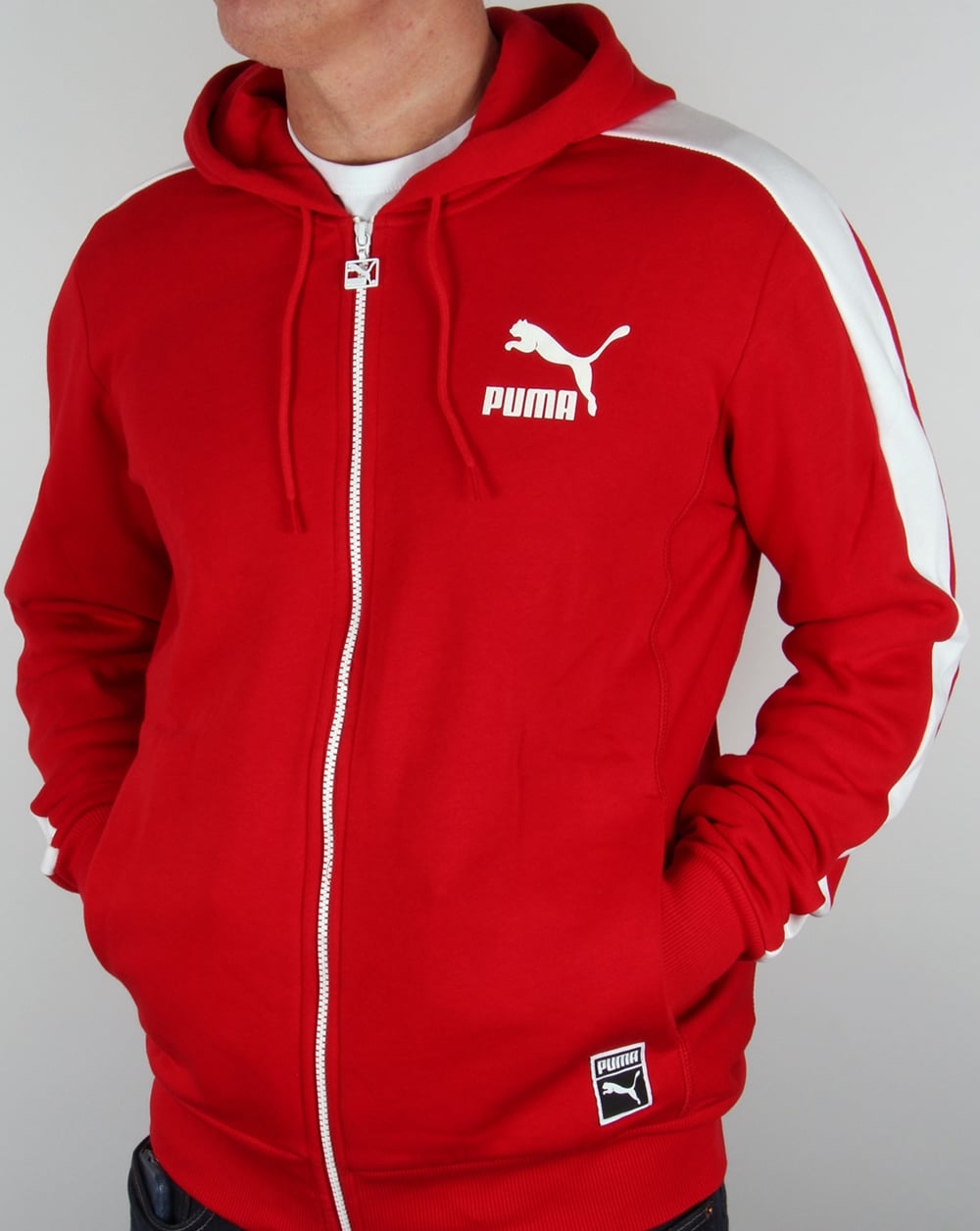 Puma T7 Full Zip Hoody Kirschrot