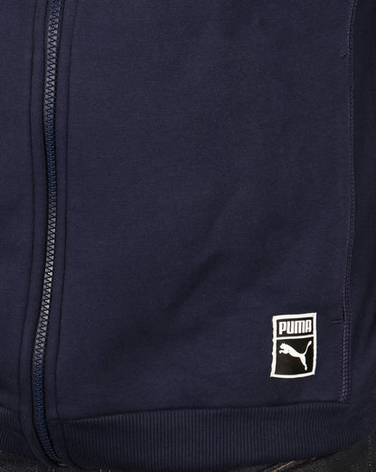 Puma T7 Full Zip Hoody Marineblau/Rot