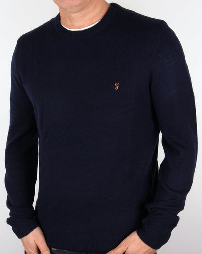 Farah – Rosecroft-Pullover in Marineblau