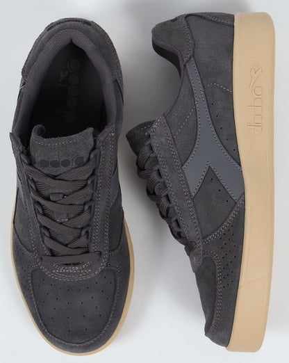 Diadora B. Elite Wildleder-Sneakers Stahlgrau
