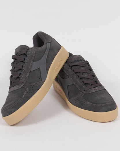 Diadora B. Elite Wildleder-Sneakers Stahlgrau